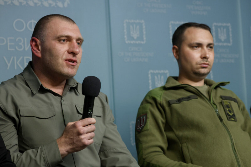 Кирилл Буданов - справа. Фото: Pavlo Bahmut/Keystone Press Agency/Global Look Press
