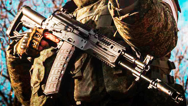 АК-12 у бойца в зоне СВО (фото из открытых источников)